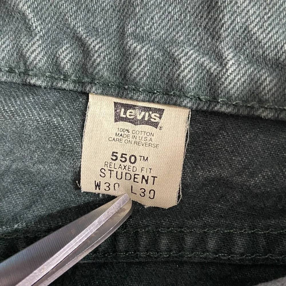 VTG Levi's 550 Jeans Student 27x29 Orange Tab 90s Vintage Denim USA Made Relaxed